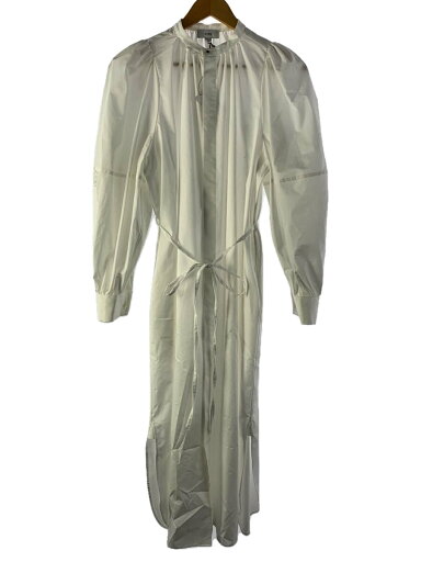 【中古】HYKE◆シャツワンピース/1/コットン/WHT/232-16189【レディースウェア】 【中古】HYKE◆シャツワンピース/1/コットン/WHT/232-16189【レディースウェア】
