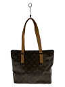 【中古】LOUIS VUITTON◆カバ・ピアノ_モノグラム・キャンバス_BRW/PVC/BRW【バッグ】