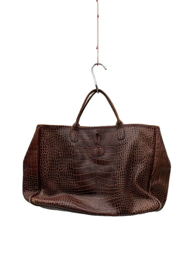 【中古】LONGCHAMP◆トートバッグ/レザー/BRW/アニマル【バッグ】 【中古】LONGCHAMP◆トートバッグ/レザー/BRW/アニマル【バッグ】