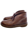 【中古】Clarks◆チャッカブーツ/UK7.5/BRW/レザー/13292【シューズ】