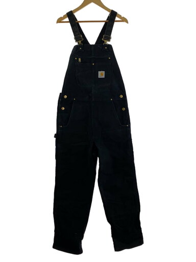 【中古】Carhartt◆オーバーオール/--/コットン/ブラック/無地【メンズウェア】 【中古】Carhartt◆オーバーオール/--/コットン/ブラック/無地【メンズウェア】