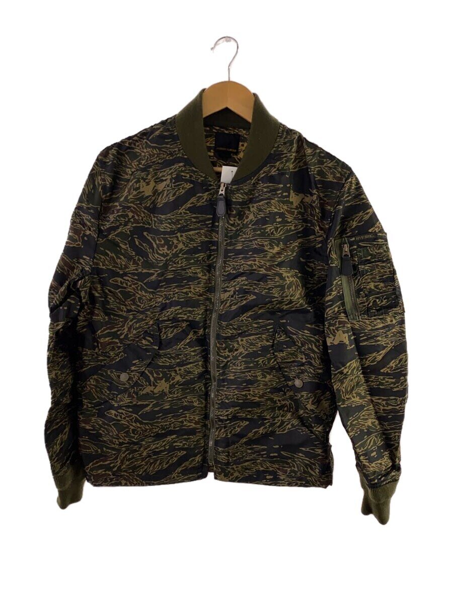 【中古】HYSTERIC GLAMOUR◆ナイロンジャケット/M/ナイロン/KHK/カモフラ/02211AB07【メンズウェア】