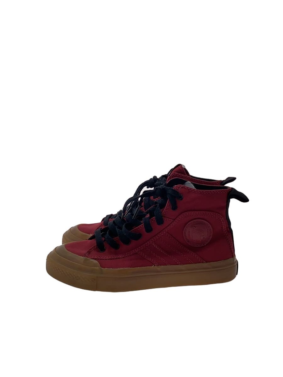 【中古】DIESEL◆ハイカットスニーカー/25.5cm/RED//【シューズ】