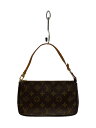 【中古】LOUIS VUITTON◆1)ポシェット・アクセソワール_モノグラム・キャンバス_BRW/PVC/BRW/総柄【バッグ】
