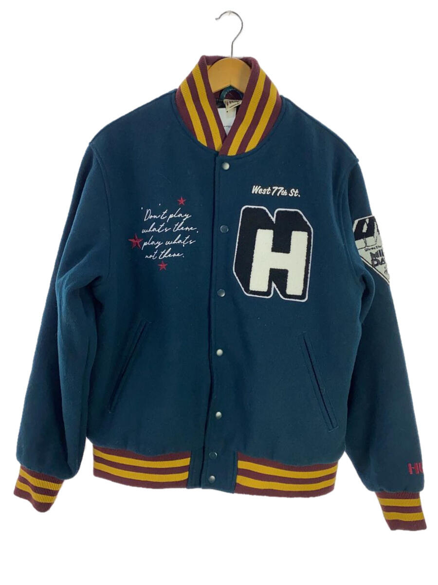 【中古】HUF◆スタジャン/M/ウール/GR