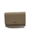 【中古】FURLA◆2つ折り財布/レザー/PNK/無地/レディース【服飾雑貨他】