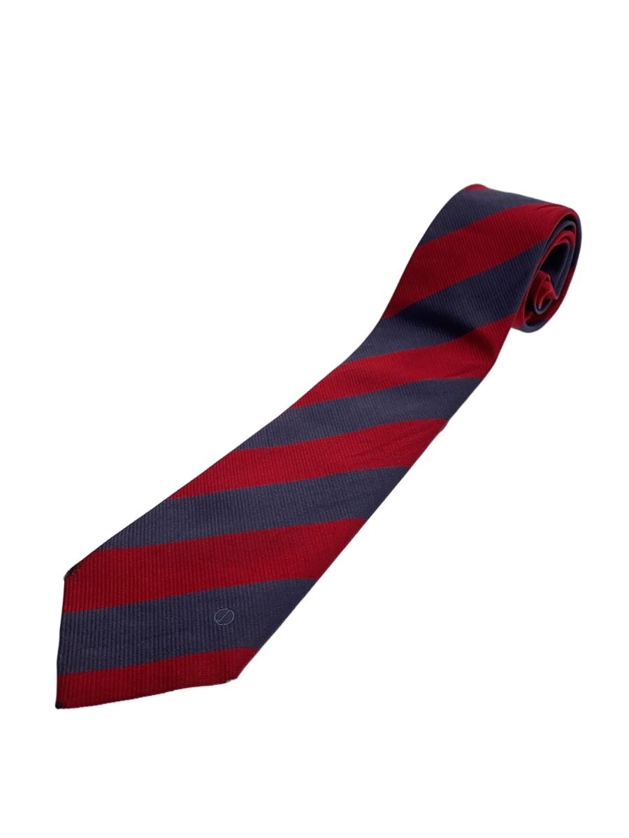 【中古】dunhill◆ネクタイ/シルク/RED