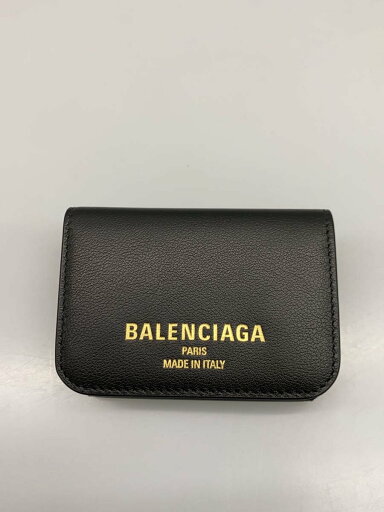 【中古】BALENCIAGA◆3つ折り財布/レザー/BLK/無地/メンズ/810904【服飾雑貨他】 【中古】BALENCIAGA◆3つ折り財布/レザー/BLK/無地/メンズ/810904【服飾雑貨他】