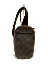 【中古】LOUIS VUITTON◆ポシェット・ガンジュ_モノグラム・キャンバス_BRW/--/BRW【バッグ】