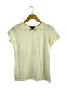 【中古】LOUIS VUITTON◆モノグラムレースカットソー/Tシャツ/S/リネン/WHT/rw131wf1ts07jfq【レディースウェア】