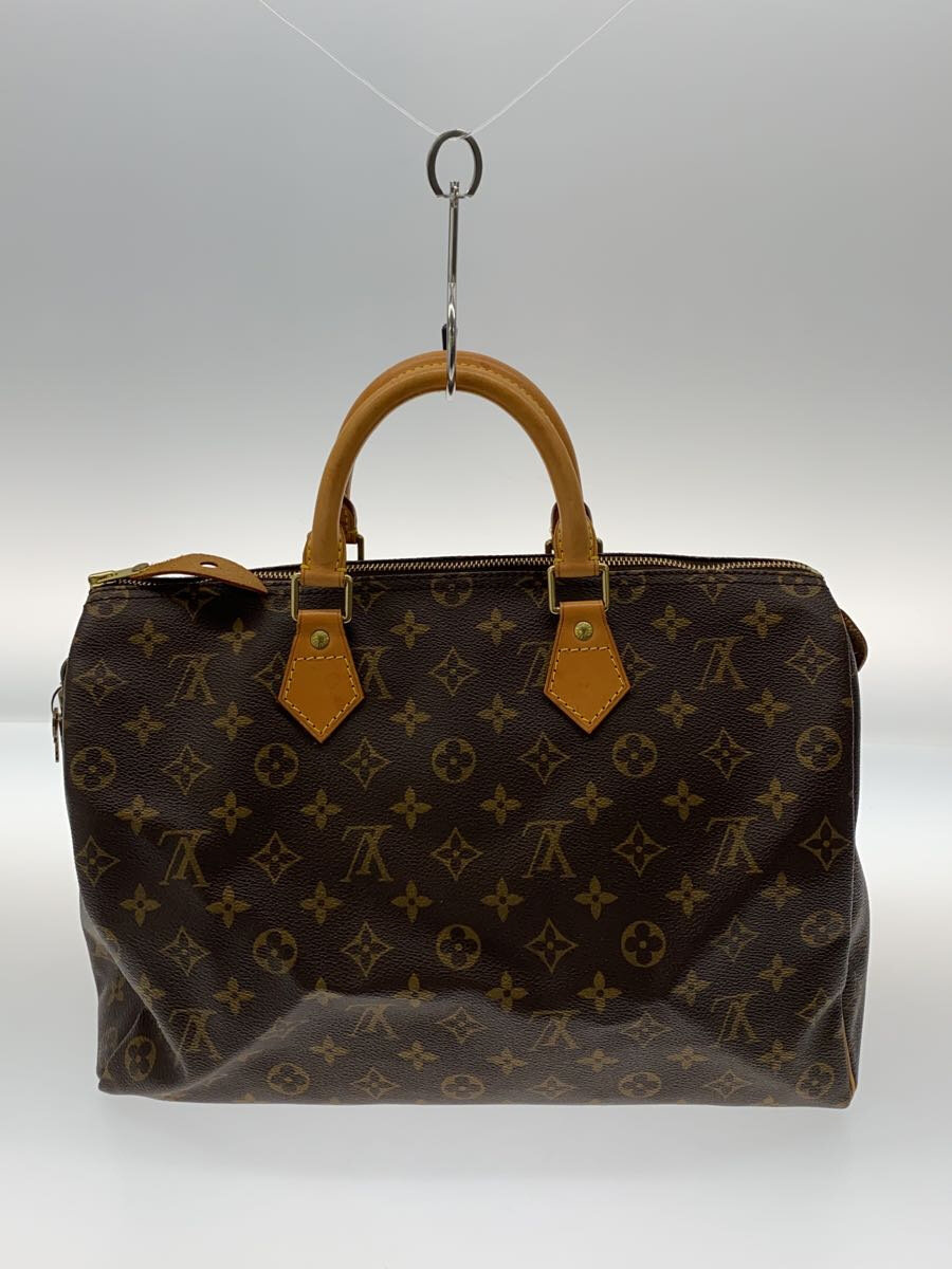 【中古】LOUIS VUITTON◆2)スピーディ35_モノグラム・キャンバス_BRW/PVC/BRW/M41107【バッグ】