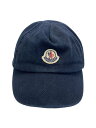 【中古】MONCLER◆キッズ服飾/帽子/コットン/NVY【キッズ】