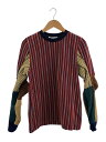 【中古】TOGA◆jacquard Jersey long sleev/切替ニット/38/ナイロン/ストライプ/TA72-JK068【レディースウェア】