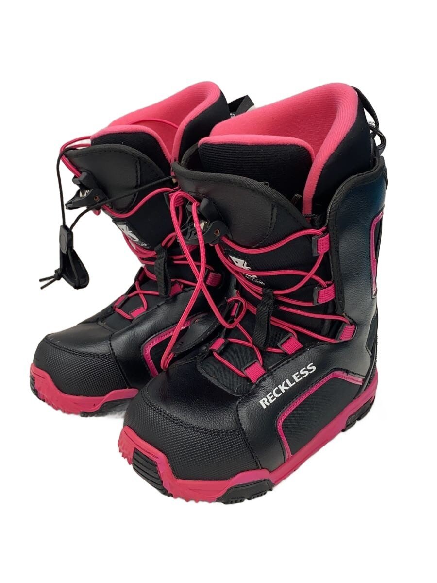 【中古】RECKLESS/スノーボードブーツ/--/シューレース/BLK/22～23cm【スポーツ】