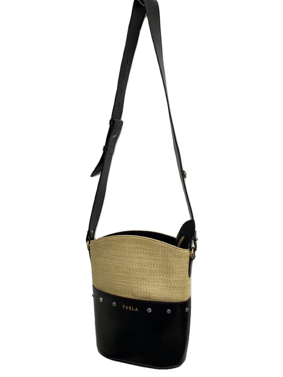 Furla - 【中古】FURLA◆ショルダーバッグ/--/BLK【バッグ】