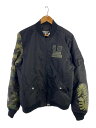 【中古】A BATHING APE◆Undefeated Woodland Camo Sleeve Capsule Shark MA-1【メンズウェア】