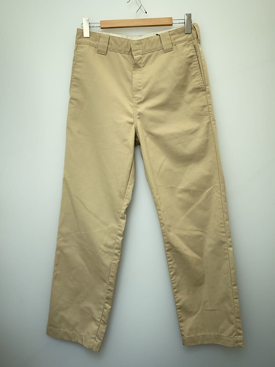 【中古】Carhartt◆ボトム/30/コットン/BEG/無地【メンズウェア】