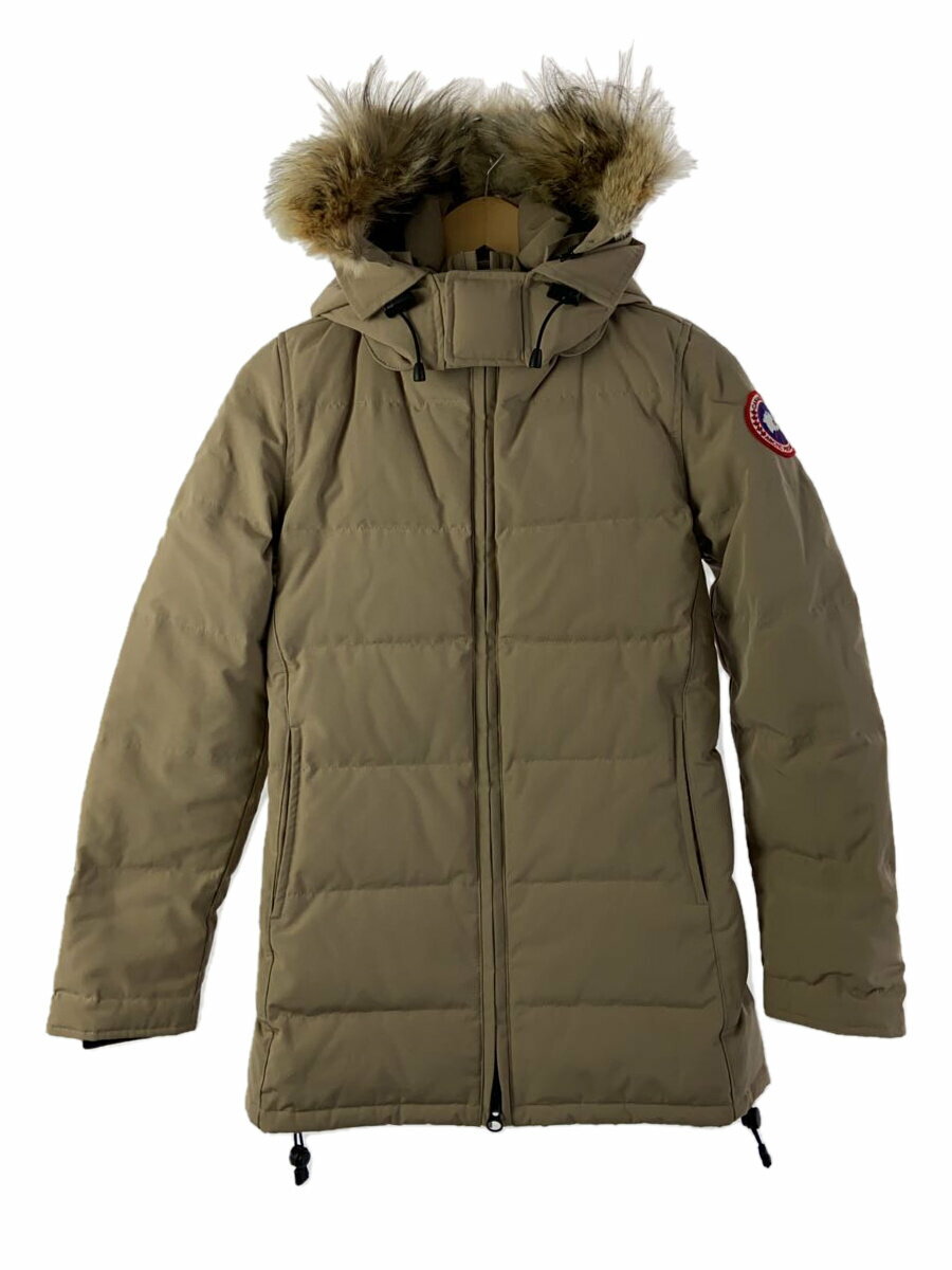 【中古】CANADA GOOSE◆ダウンジャケット/S/ポリエステル/BEG/無地/2301JL R【レディースウェア】