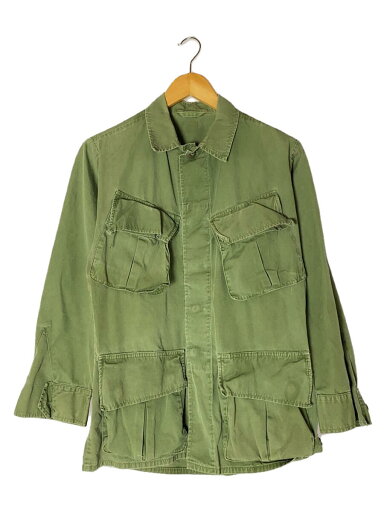 【中古】US.ARMY◆60s/ジャングルファティーグジャケット/サイズ不明/ノンリップ/首部リペア有【メンズウェア】 【中古】US.ARMY◆60s/ジャングルファティーグジャケット/サイズ不明/ノンリップ/首部リペア有【メンズウェア】