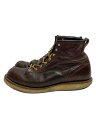 【中古】RED WING◆ブーツ/US9.5/BRW/レザー/2906【シューズ】