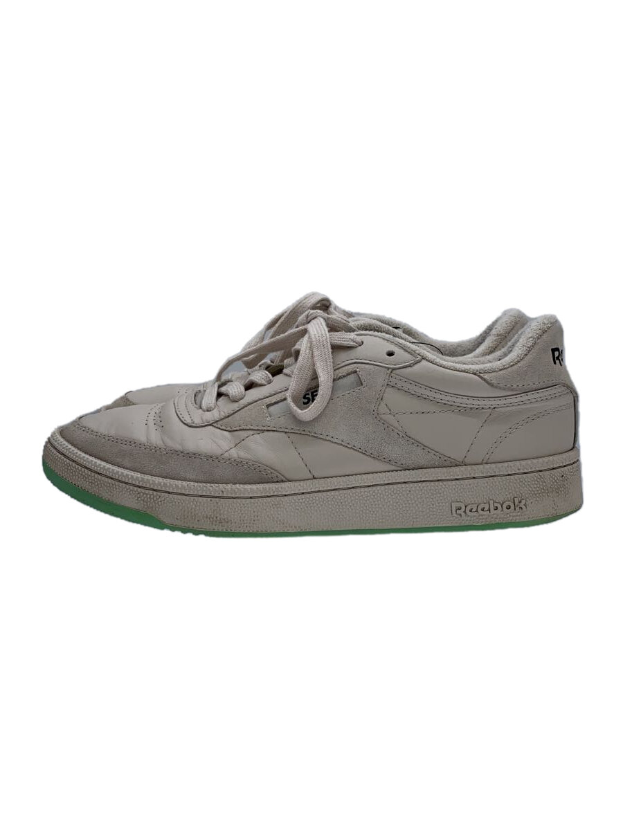 【中古】Reebok◆CLUB C 85/26.5cm/BEG【シューズ】