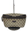 【中古】GUCCI◆ウエストバッグ_GGプラス/PVC/BRW【バッグ】