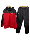 【中古】kappa◆セットアップ/L/ポリエステル/RED【メンズウェア】