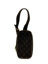 【中古】LOUIS VUITTON◆ポシェット・ガンジュ_モノグラム・キャンバス_ブラウン【バッグ】
