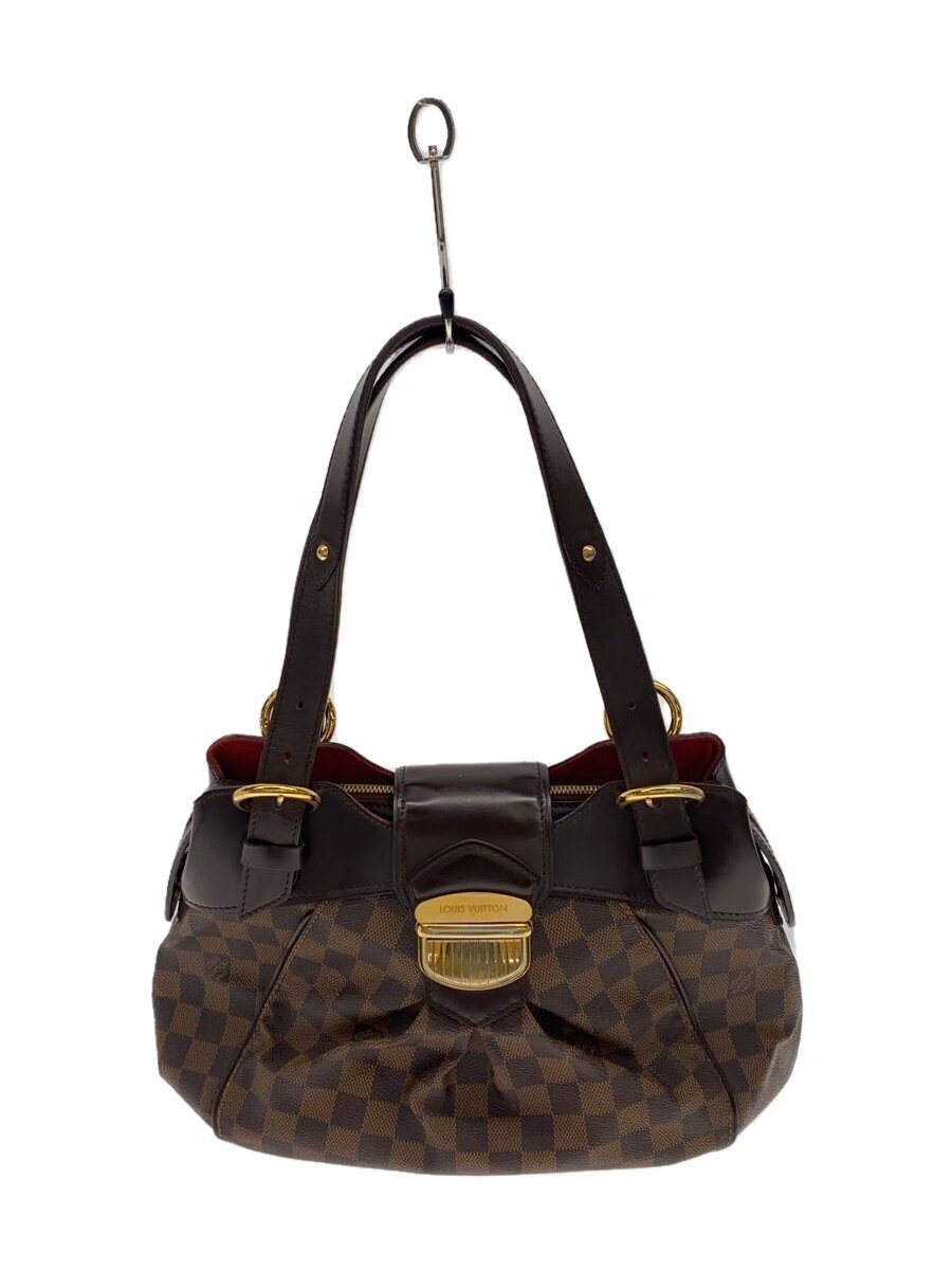 LOUIS VUITTON - 【中古】LOUIS VUITTON◆システィナPM_ダミエ・エベヌ_BRW/PVC/BRW【バッグ】