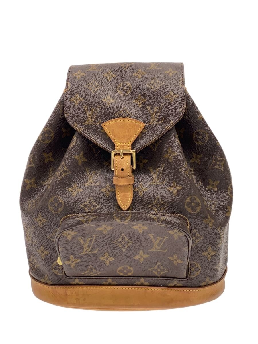 LOUIS VUITTON - 【中古】LOUIS VUITTON◆モンスリMM_モノグラム・キャンバス/PVC/BRW/総柄【バッグ】