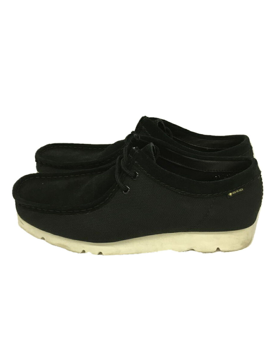 【中古】Clarks◆Wallabee GTX/Vibram/26cm/BLK/ゴアテックス【シューズ】