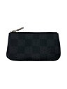 【中古】LOUIS VUITTON◆ポシェット・クレ_ダミエ・グラフィット/--/BLK/総柄/メンズ【服飾雑貨他】