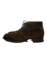【中古】CROCKETT&JONES◆CHERTSEY/チャッカブーツ/UK6.5/BRW/スウェード【シューズ】