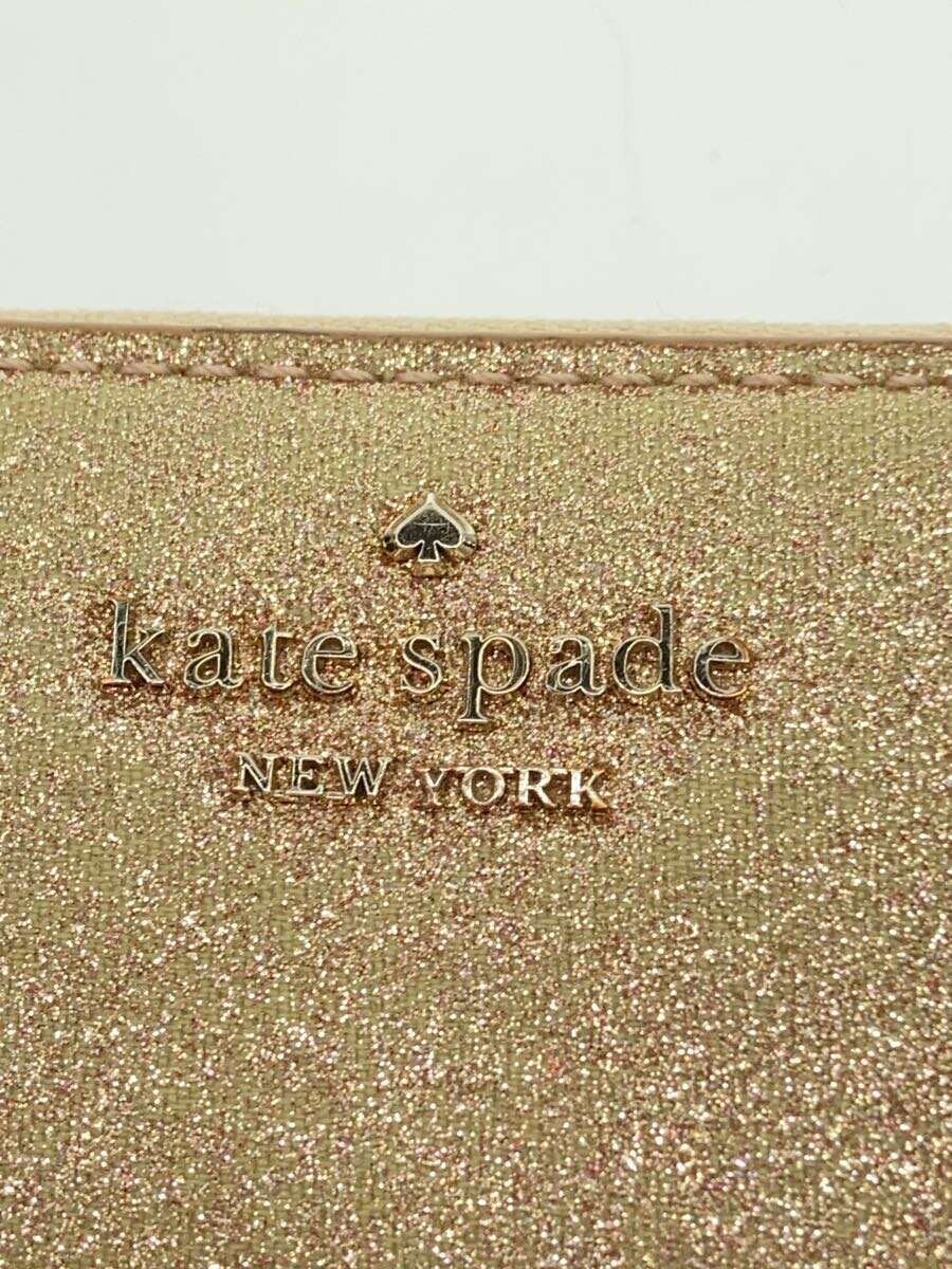 【中古】kate spade new york◆長財布/--/GLD/レディース【服飾雑貨他】