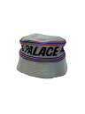 【中古】PALACE◆ハット/--/ナイロン/WHT/メンズ【服飾雑貨他】