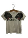 【中古】GUCCI◆graphic logo t shirt/Tシャツ/コットン/WHT/547559XJAH1【キッズ】