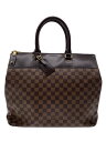【中古】LOUIS VUITTON◆グリニッジPM_ダミエ・エベヌ_BRW/PVC/BRW/N41165【バッグ】