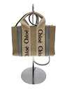 【中古】Chloe◆ショルダーバッグ/キャンバス/BEG/表面薄ら汚れ有/内側ペン跡有【バッグ】