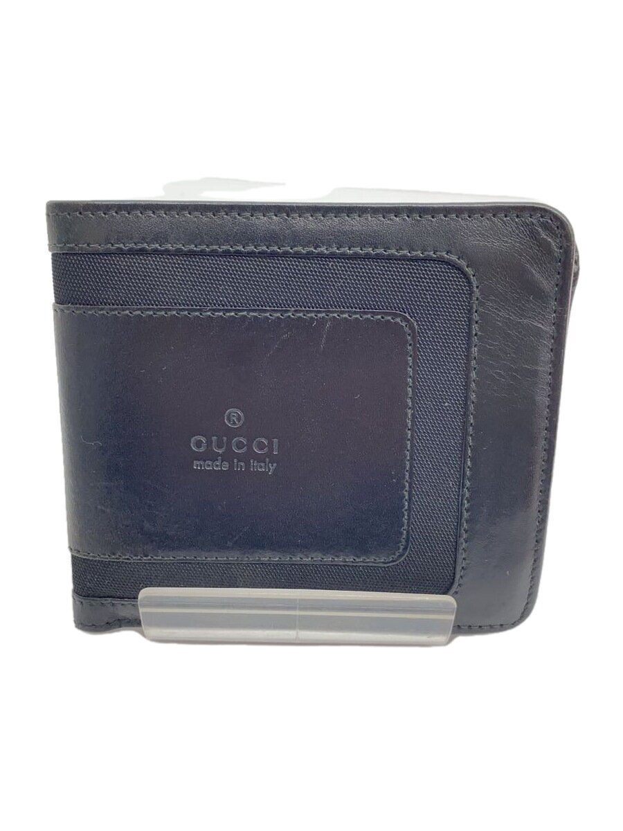 【中古】GUCCI◆2つ折り財布/レザー/B
