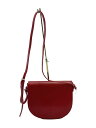【中古】YAHKI◆ショルダーバッグ/レザー/RED【バッグ】