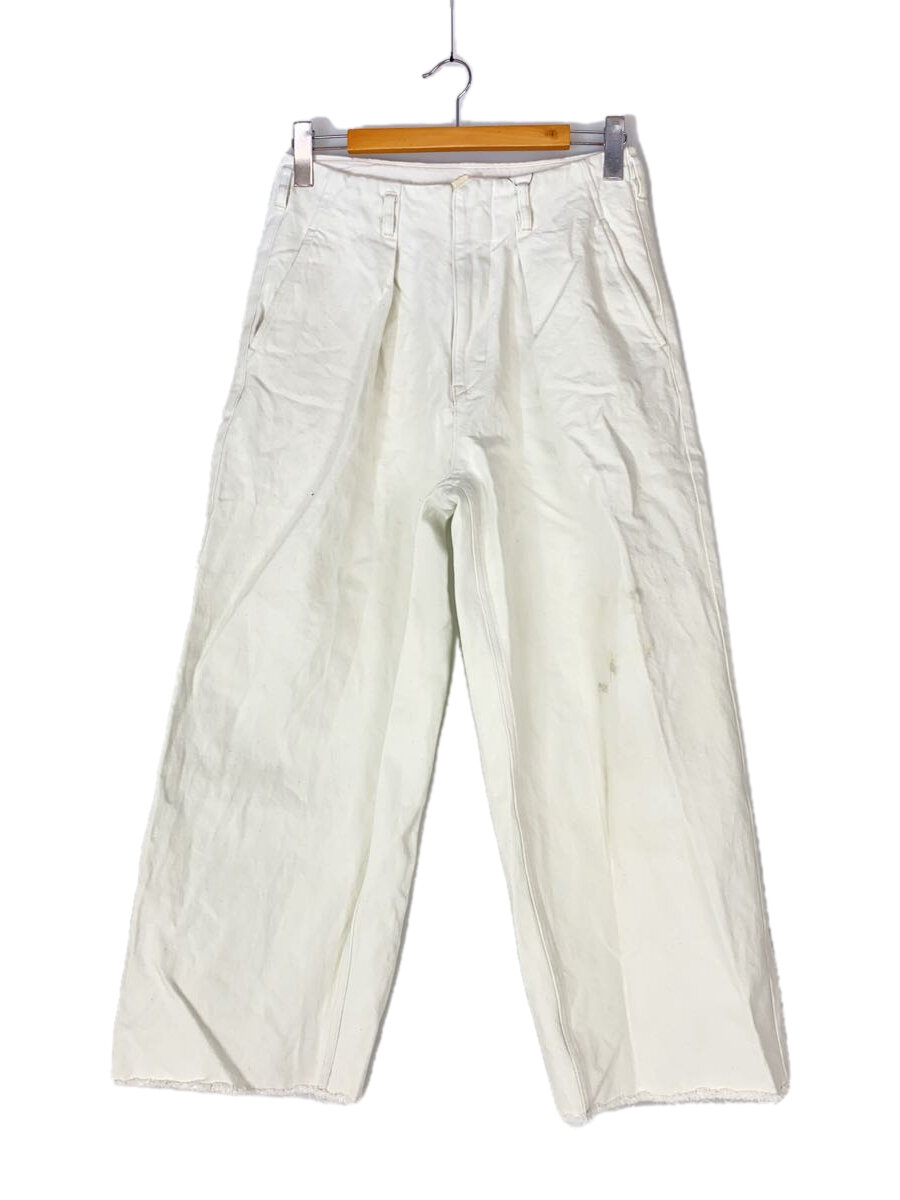 【中古】saby◆TUCK BAGGY/デニムパンツ/ボトム/2/コットン/ホワイト/21A-031811【メンズウェア】
