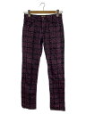 【中古】HYSTERIC GLAMOUR◆ボトム/S/レーヨン/BLK/総柄【レディースウェア】