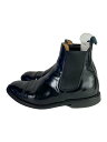 【中古】SANDERS◆サイドゴアブーツ/UK7.5/BLK/レザー/1140B【シューズ】