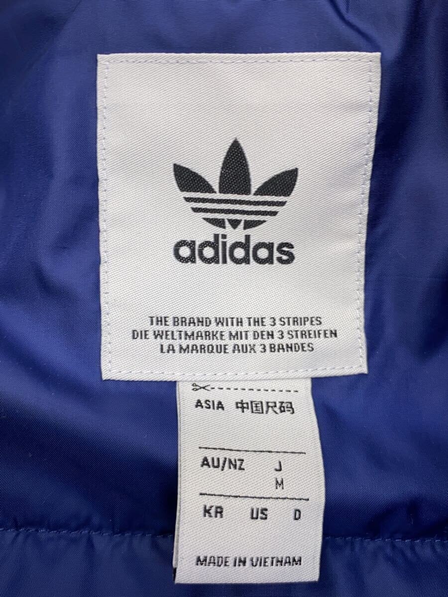 【中古】adidas◆スタジャン/M/ポリエステル/BLU/IL2574//【メンズウェア】