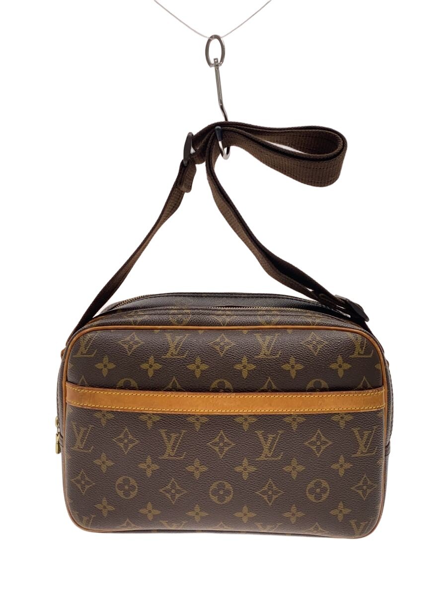 【中古】LOUIS VUITTON◆リポーターPM_モノグラム・キャンバス/PVC/BRW【バッグ】