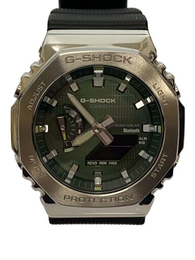 【中古】CASIO◆ソーラー腕時計/デジタル/ラバー/GRN/BLK/SS/GBM-2100A-1A3JF/箱付【服飾雑貨他】 【中古】CASIO◆ソーラー腕時計/デジタル/ラバー/GRN/BLK/SS/GBM-2100A-1A3JF/箱付【服飾雑貨他】