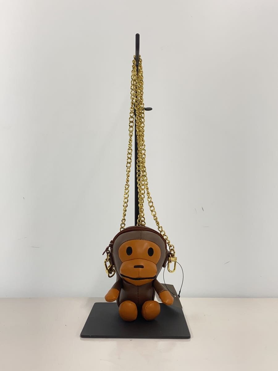 【中古】A BATHING APE◆ショルダーバッグ/レザー【バッグ】