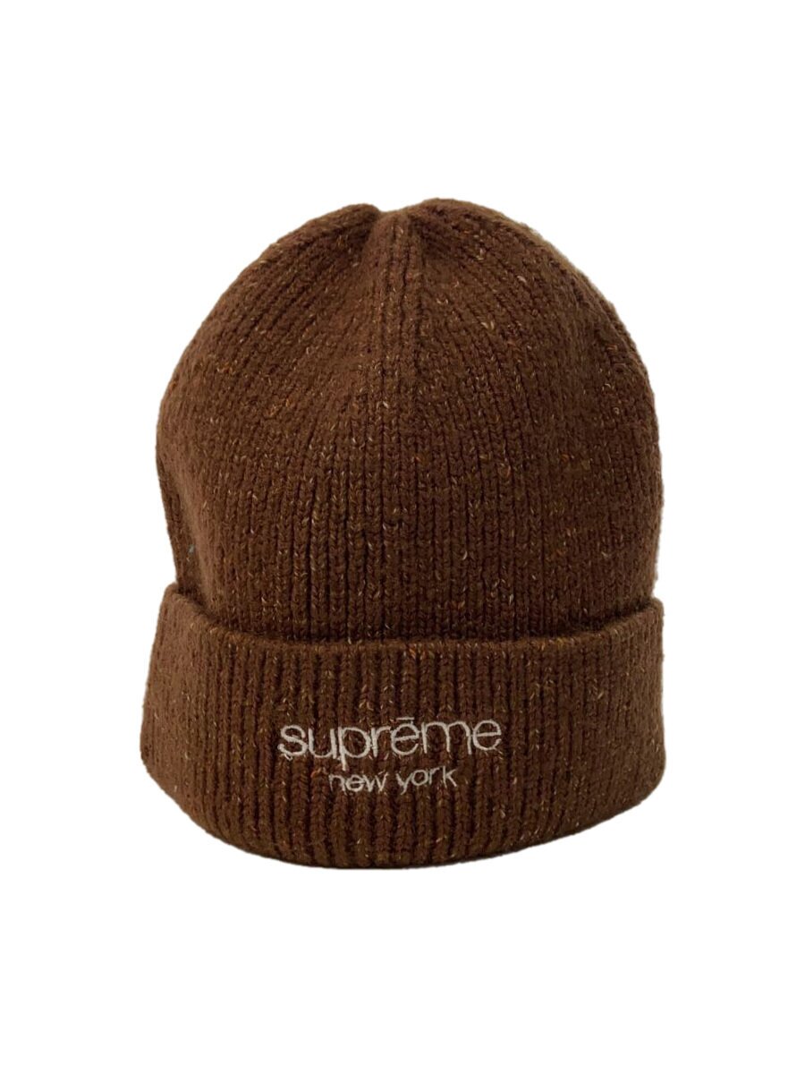 【中古】Supreme◆21AW/Rainbow Speckle Beanie/ニットキャップ/FREE/ウール/BRW/無地/メンズ【服飾雑貨他】