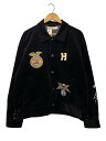 【中古】HIGH-GATE◆CHAOS WORKER JACKET/2/コーデュロイ/BLK/23HG-AW09【メンズウェア】