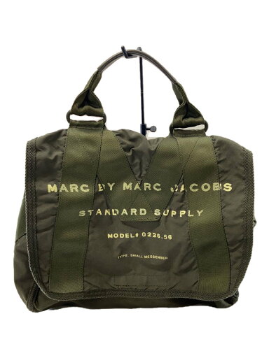 【中古】MARC BY MARC JACOBS◆ショルダーバッグ/ナイロン/KHK/プリント【バッグ】 【中古】MARC BY MARC JACOBS◆ショルダーバッグ/ナイロン/KHK/プリント【バッグ】